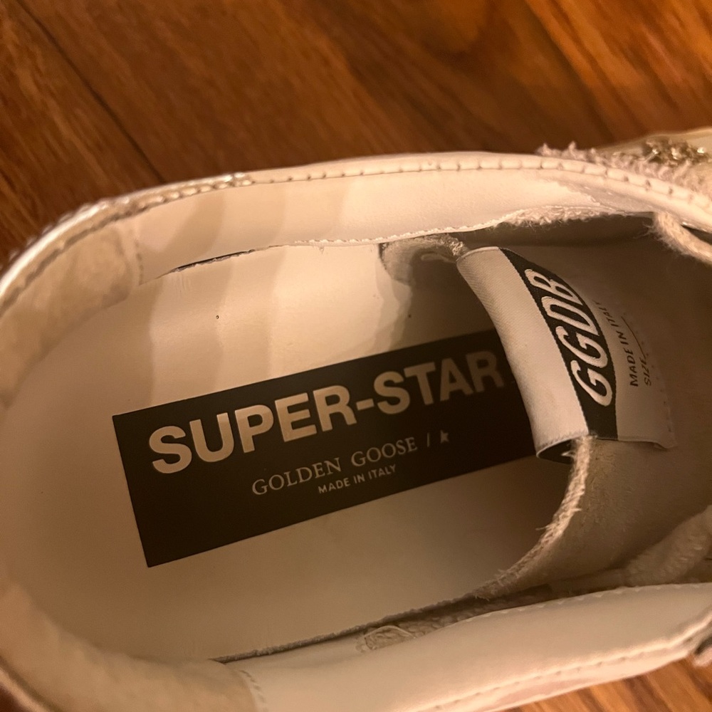 Golden Goose Superstar White Sneakers - Picture 8 of 9